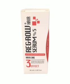 Post-hair transplant scalp care with Regrow Hair Serum