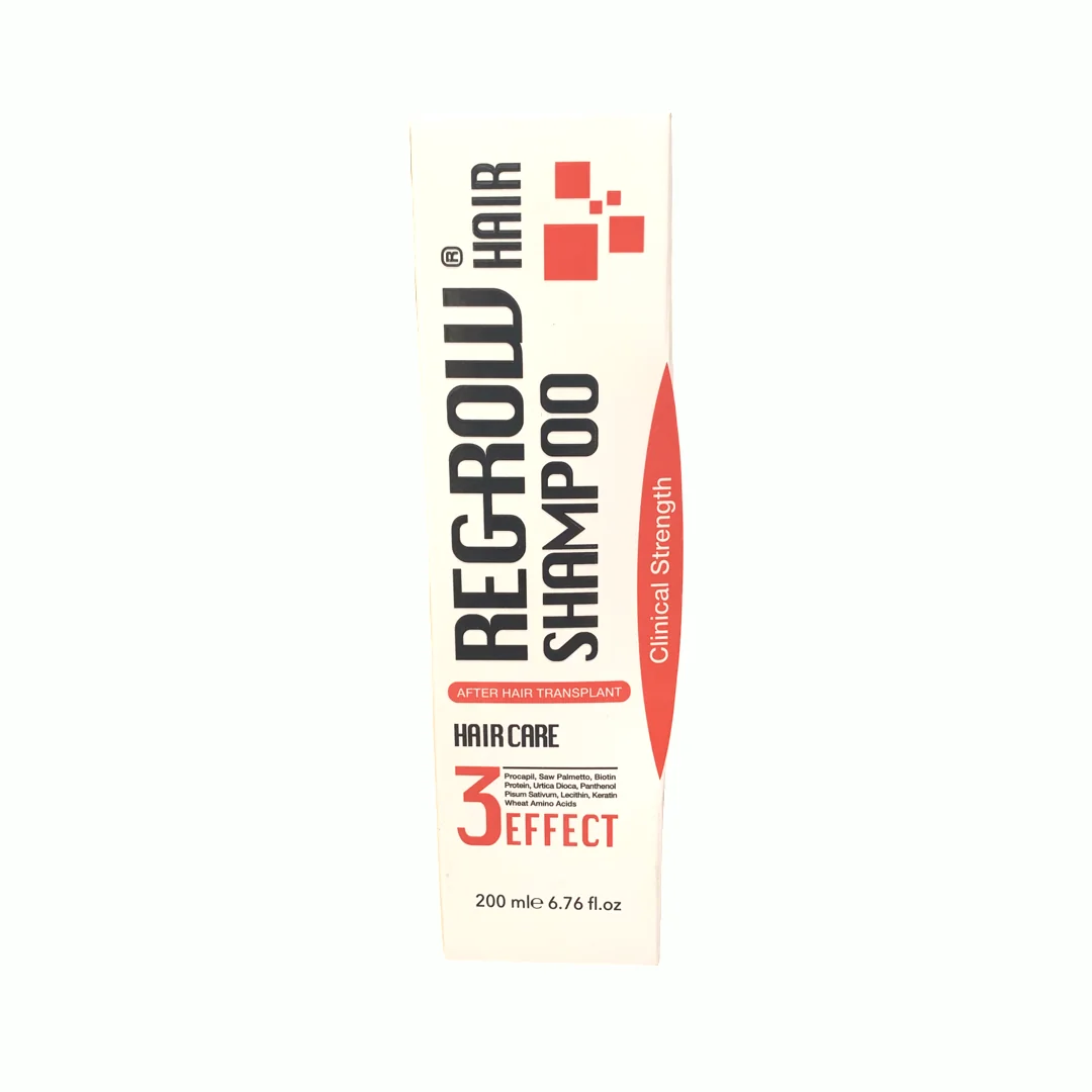 Regrow Hair Shampoo nourishing roots after hair transplantation