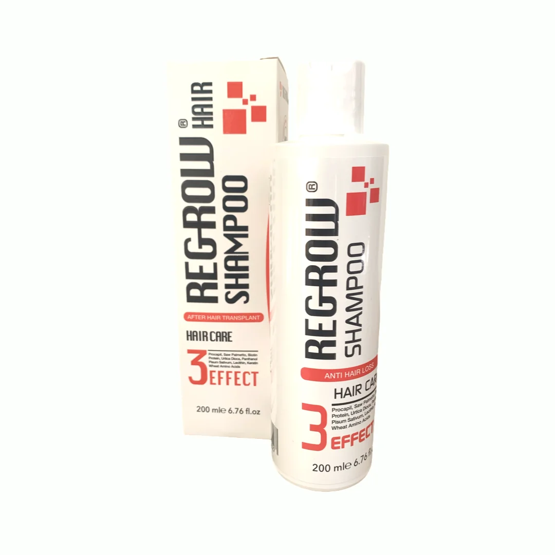 Gentle shampoo for transplanted hair follicles