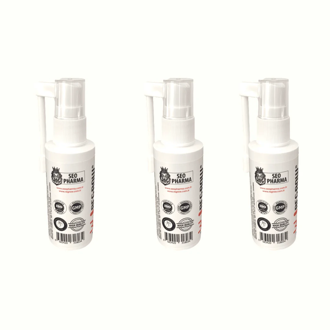 Regrow Hair Serum 3x for thinning hair treatment.